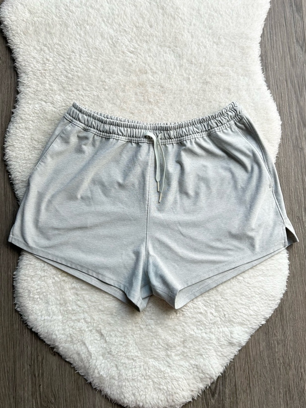 Outdoor Voices Light Gray Women's Drawstring Lounge Shorts